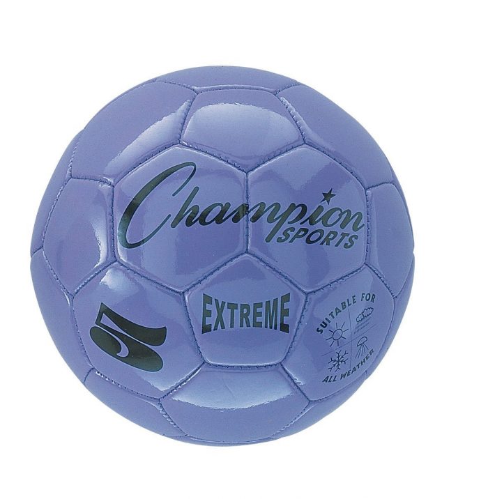 Champion Sports CHSEX4PR 4 Size Extreme Series Soccer Ball - Purple
