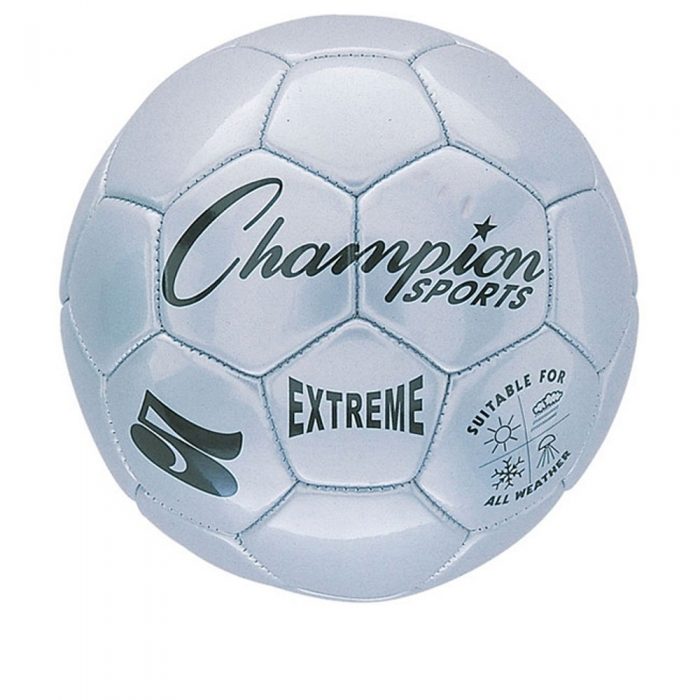 Champion Sports CHSEX5SL 5 Size Extreme Series Soccer Ball - Silver