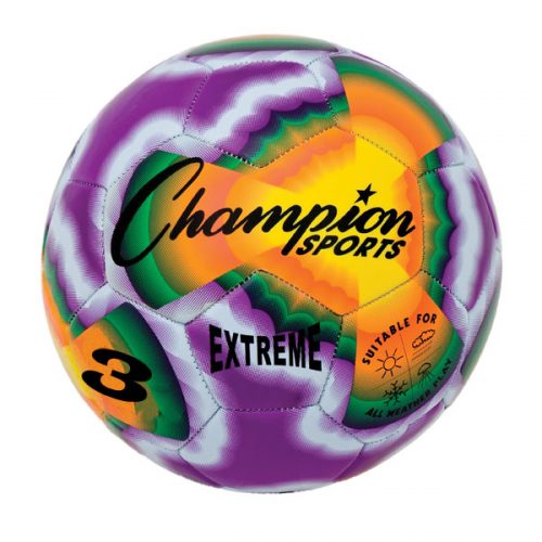 Champion Sports EXTD3 Extreme Tie Dye Soccer Ball - Size 3