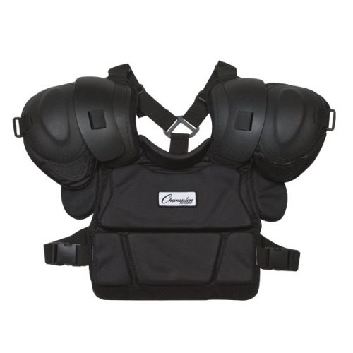 Champion Sports P190 12 in. Pro Style Low Rebound Foam Umpires Chest Protector Black