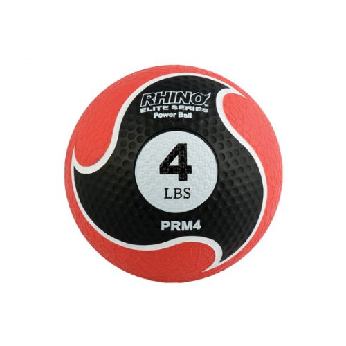 Champion Sports PRM4 4 lbs Rhino Elite Medicine Ball Red