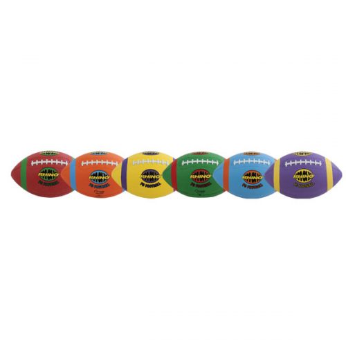 Champion Sports RMXFBSET 8.5 in. Rhino Max Playground Football Set Multicolor - Set of 6