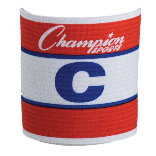 Champion Sports SCA Official Adjustable Captains Armband Red & White & Blue
