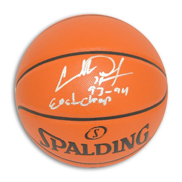 Charles Oakley New York Knicks Autographed Indoor / Outdoor Basketball Inscribed "93-94 East Champ