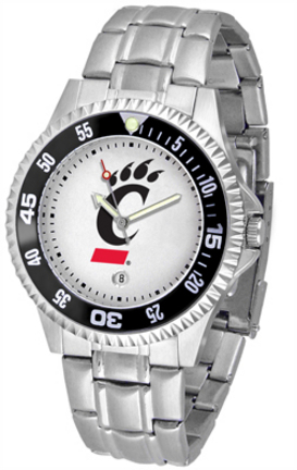 Cincinnati Bearcats Competitor Watch with a Metal Band