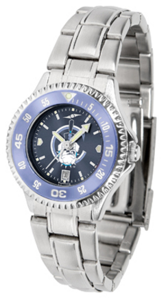 Citadel Bulldogs Competitor AnoChrome Ladies Watch with Steel Band and Colored Bezel