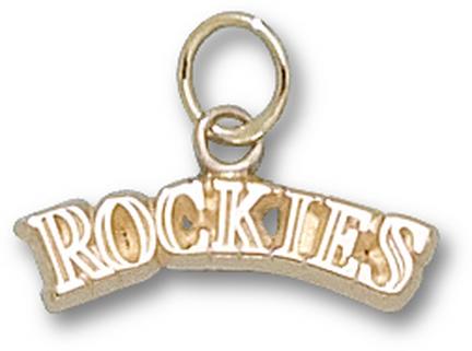 Colorado Rockies "Rockies" 1/8" Charm - 10KT Gold Jewelry