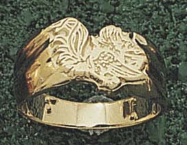 Colorado State Rams "Graphic Ram" Ladies' Ring Size 7 - Sterling Silver Jewelry