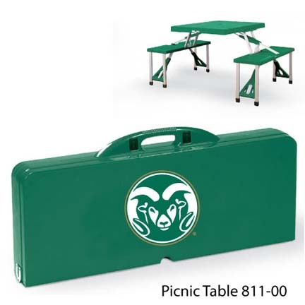 Colorado State Rams Portable Folding Table and Seats