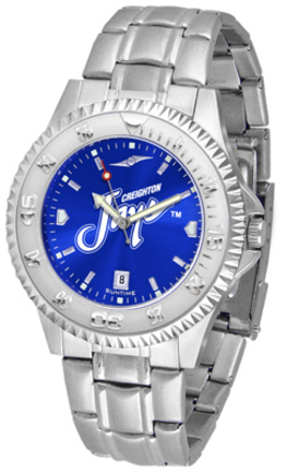 Creighton Blue Jays Competitor AnoChrome Men's Watch with Steel Band