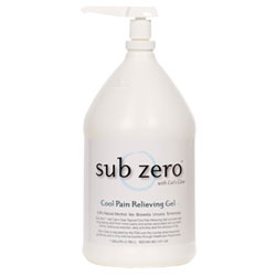 Current Solutions LZ1050 Sub Zero Topical Analgesic - Cool Pain Relieving Gel Gallon with Pump