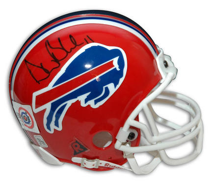 Drew Bledsoe Autographed Buffalo Bills Mini Helmet from Bledsoe Authenticated