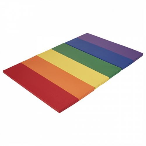 Early Childhood Resources ELR-12207-AS 4 x 6 in. SoftZone Rainbow Runway Tumbling Mat Primary