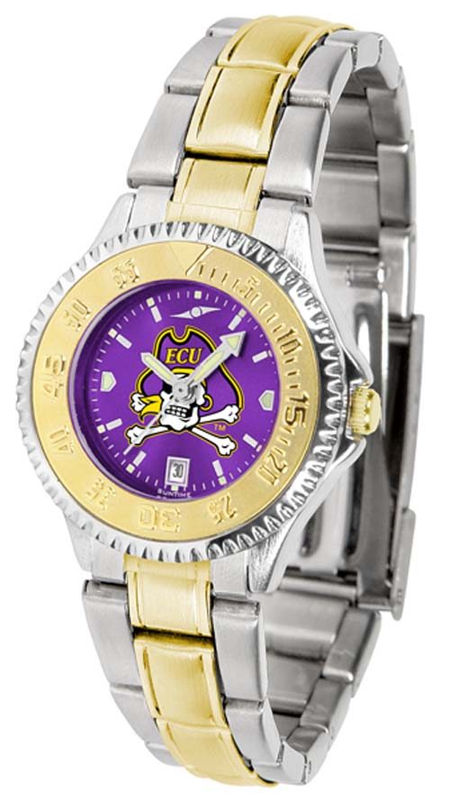 East Carolina Pirates Competitor AnoChrome Ladies Watch with Two-Tone Band