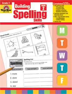 Evan-Moor Educational Publishers 2706 Building Spelling Skills Grade 2