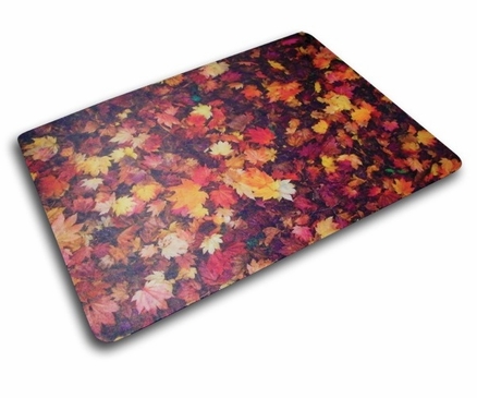 Floortex Colortex 229220ECAL UltiMat Polycarbonate Chair Mat for Low Pile Carpets and Hard Floors Autumn Leaves Design 36 X 48 In.