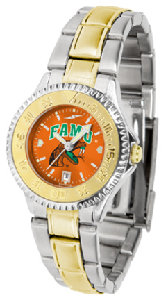 Florida A & M Rattlers Competitor AnoChrome Ladies Watch with Two-Tone Band