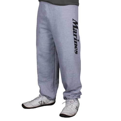 Fox Outdoor 64-76 S Mens Marines One Sided imprint Sweatpant Heather Grey - Small