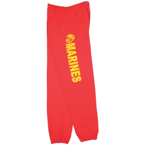Fox Outdoor 64-765 XXL Mens United State Marines One Sided imprint Sweatpant Red - 2 XL