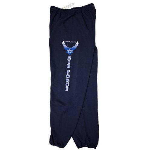 Fox Outdoor 64-785 XL Air Force With Logo One Sided imprint Sweatpant Navy - Extra Large