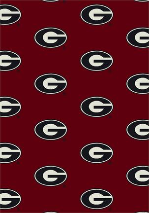 Georgia Bulldogs 3' 10" x 5' 4" Team Repeat Area Rug