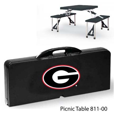 Georgia Bulldogs Portable Folding Table and Seats