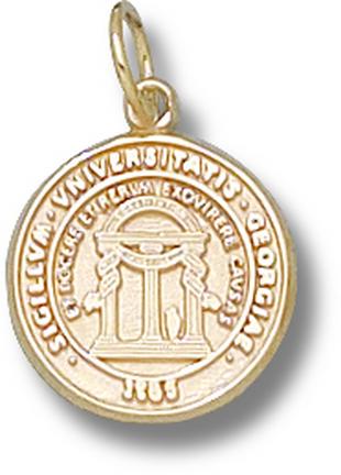 Georgia Bulldogs "Seal" 1/2" Charm - 10KT Gold Jewelry