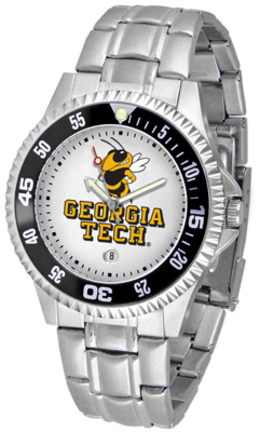 Georgia Tech Yellow Jackets Competitor Watch with a Metal Band
