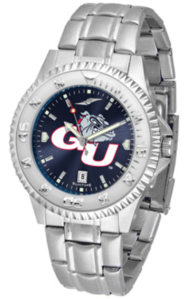 Gonzaga Bulldogs Competitor AnoChrome Men's Watch with Steel Band