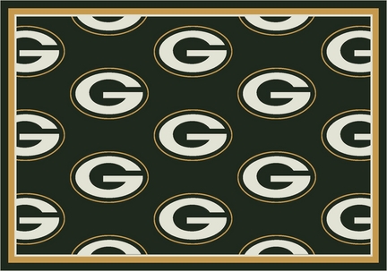 Green Bay Packers 3' 10" x 5' 4" Team Repeat Area Rug (Green)
