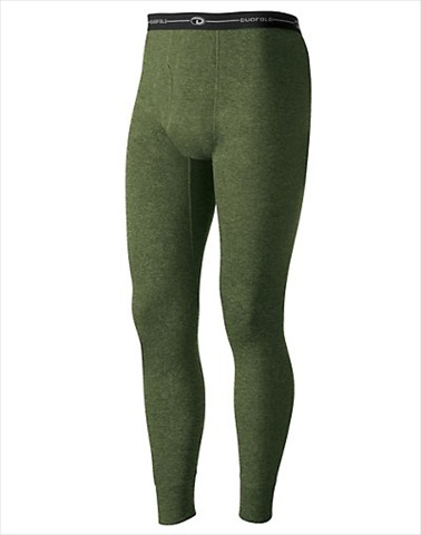 Hanes KMO3 Duofold Originals Mid-Weight Wool-Blend Mens Thermal Underwear Size Small Olive Heather Green