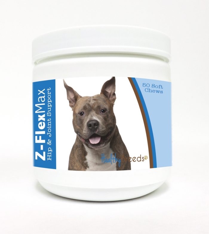 Healthy Breeds 840235100911 American Staffordshire Terrier Z-Flex Max Hip & Joint Soft Chews - 50 Count