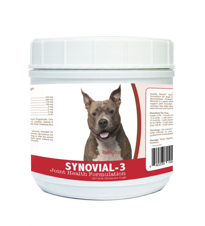 Healthy Breeds 840235100942 American Staffordshire Terrier Synovial-3 Joint Health Formulation - 120 Count