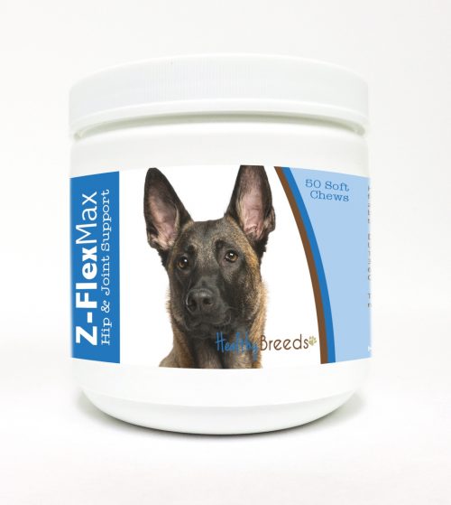 Healthy Breeds 840235102342 Belgian Malinois Z-Flex Max Hip & Joint Soft Chews - 50 Count