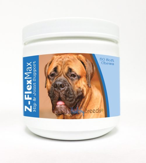 Healthy Breeds 840235102946 Bullmastiff Z-Flex Max Hip & Joint Soft Chews - 50 Count