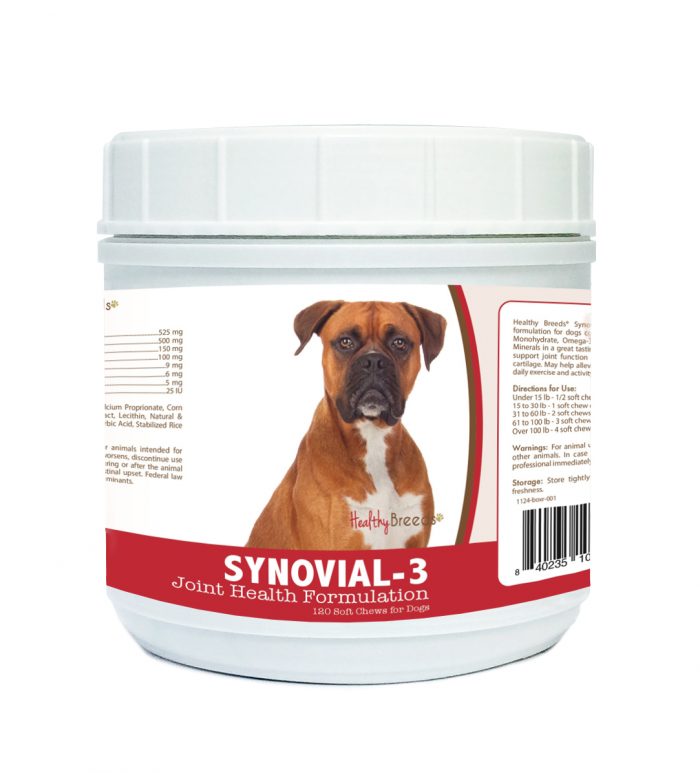Healthy Breeds 840235103141 Boxer Synovial-3 Joint Health Formulation - 120 Count