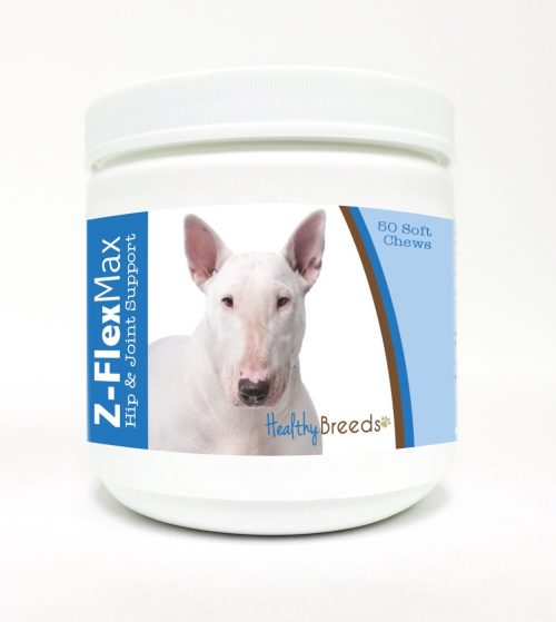 Healthy Breeds 840235103868 Bull Terrier Z-Flex Max Hip & Joint Soft Chews - 50 Count