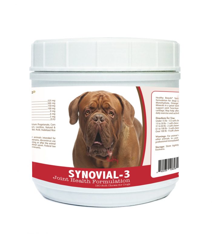Healthy Breeds 840235106289 Dogue de Bordeaux Synovial-3 Joint Health Formulation - 120 count
