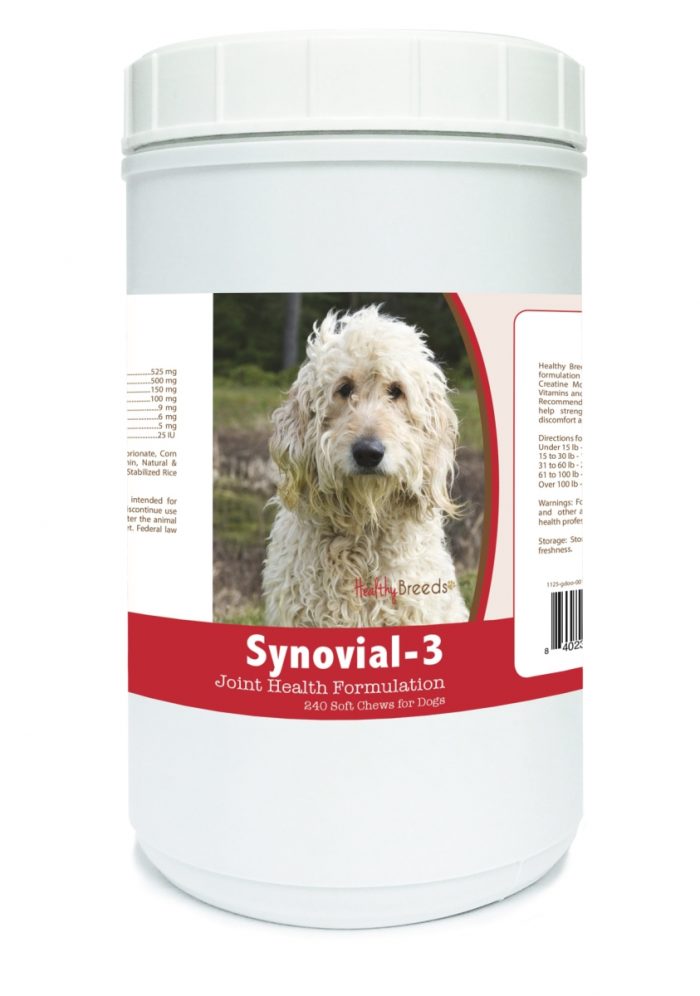 Healthy Breeds 840235107460 Goldendoodle Synovial-3 Joint Health Formulation - 240 count