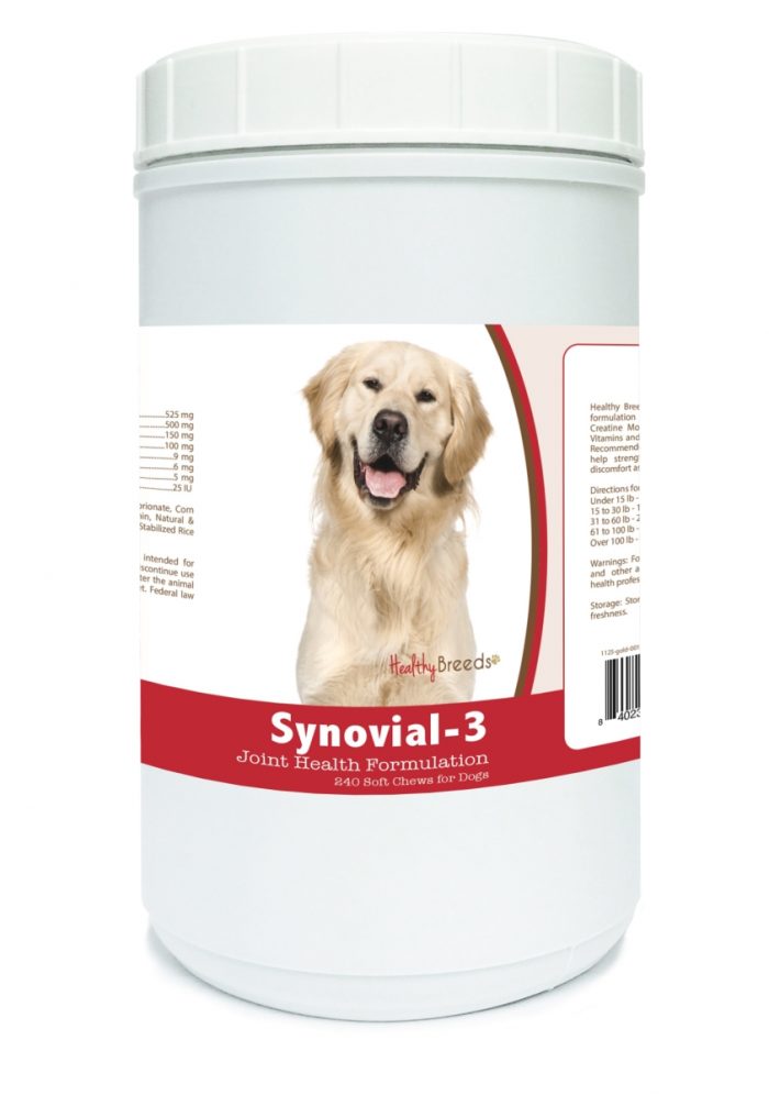 Healthy Breeds 840235107910 Golden Retriever Synovial-3 Joint Health Formulation - 240 count