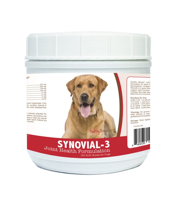 Healthy Breeds 840235109839 Labrador Retriever Synovial-3 Joint Health Formulation - 120 Count