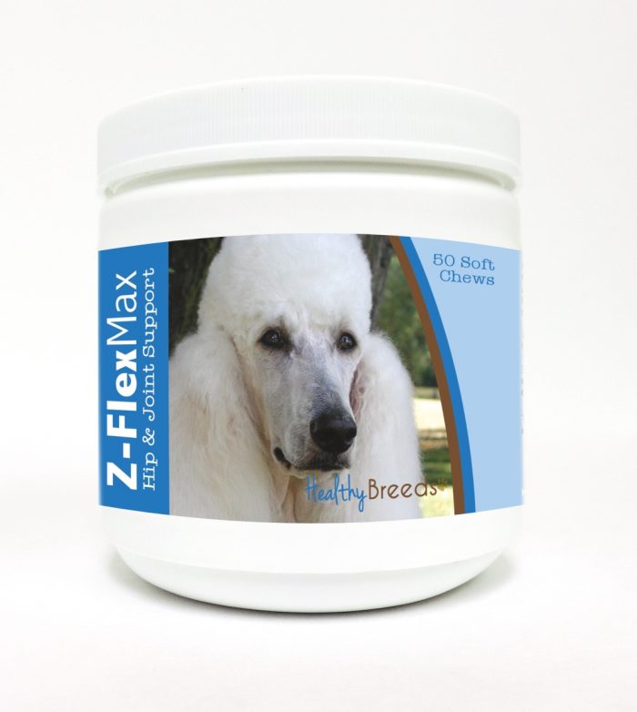 Healthy Breeds 840235112303 Poodle Z-Flex Max Hip & Joint Soft Chews - 50 Count
