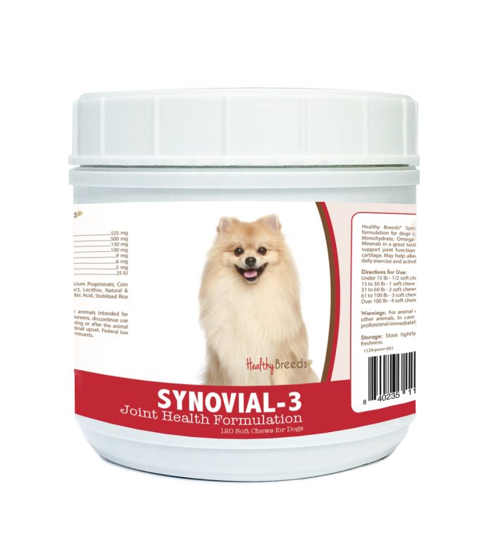 Healthy Breeds 840235112525 Pomeranian Synovial-3 Joint Health Formulation - 120 Count