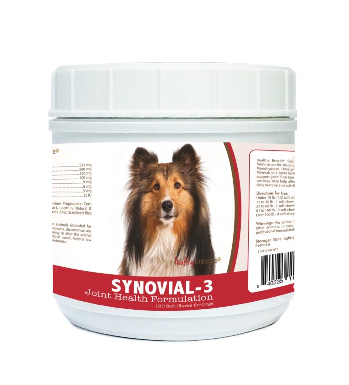 Healthy Breeds 840235114345 Shetland Sheepdog Synovial-3 Joint Health Formulation - 120 Count