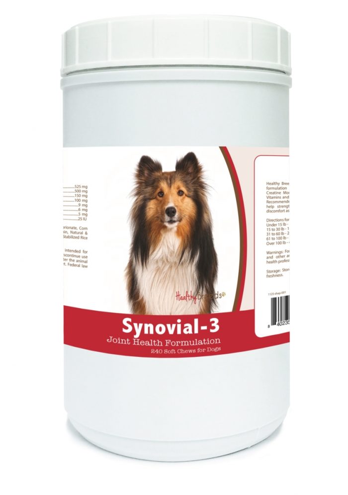 Healthy Breeds 840235114352 Shetland Sheepdog Synovial-3 Joint Health Formulation - 240 Count