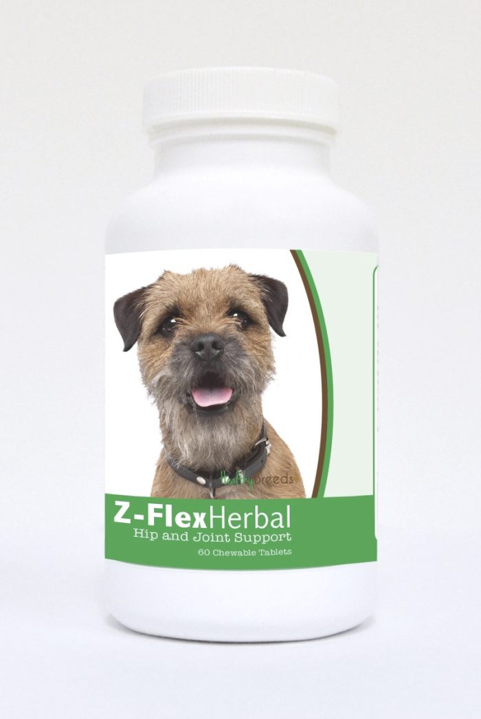 Healthy Breeds 840235118732 Border Terrier Natural Joint Support Chewable Tablets - 60 Count