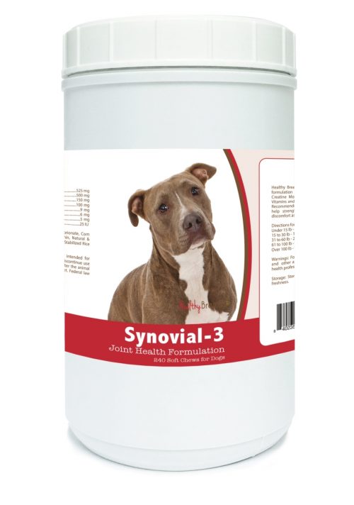 Healthy Breeds 840235129189 Pit Bull Synovial-3 Joint Health Formulation - 240 Count