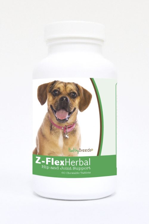 Healthy Breeds 840235134749 Puggle Natural Joint Support Chewable Tablets - 60 Count