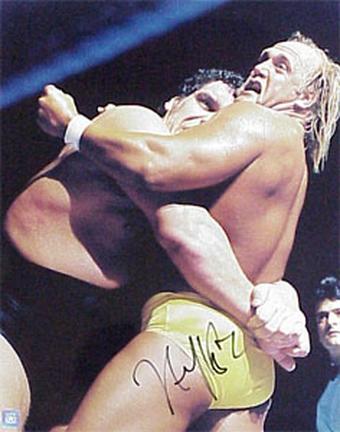Hulk Hogan Autographed "vs. Andre the Giant" 16" x 20" Photograph (Unframed)