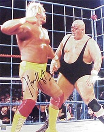 Hulk Hogan Autographed "vs. King Kong Bundy" 8" x 10" Photograph (Unframed)